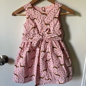 Oshkosh 5t Pink with Deer pattern dress
